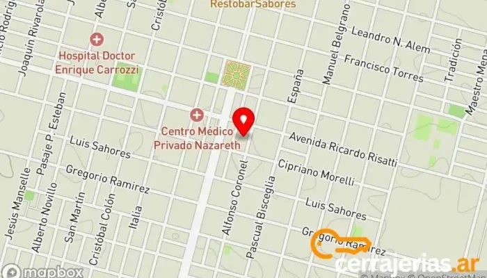 mapa de Vicuña Mackenna  en Vicuña Mackenna