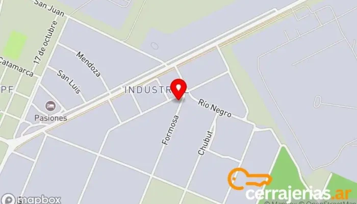 mapa de Vidriería AluminiosTruncado- Vidriería - Tanques RCB Tienda de cristales en Z9015 Pico Truncado
