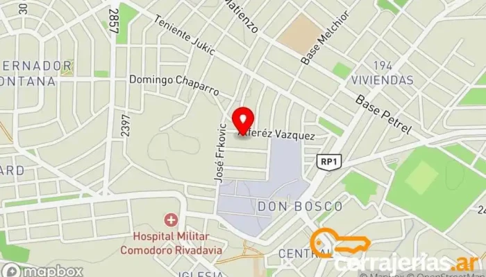 mapa de VIDRIERIA Y ABERTURAS DE ALUMINIO ZONA NORTE Tienda de cristales en U9006 Comodoro Rivadavia