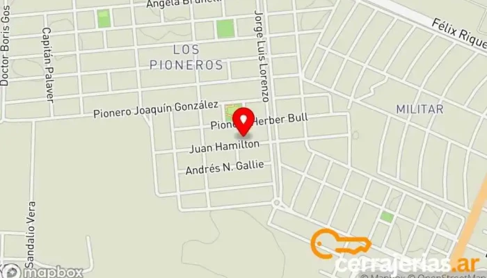 mapa de Vidriería y carpintería de aluminio LOS AMIGOS Tienda de artículos para el hogar en Z9400 Río Gallegos