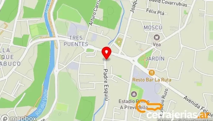 mapa de Vidrios Valle Viejo Fábrica, Tienda de muebles en San Isidro