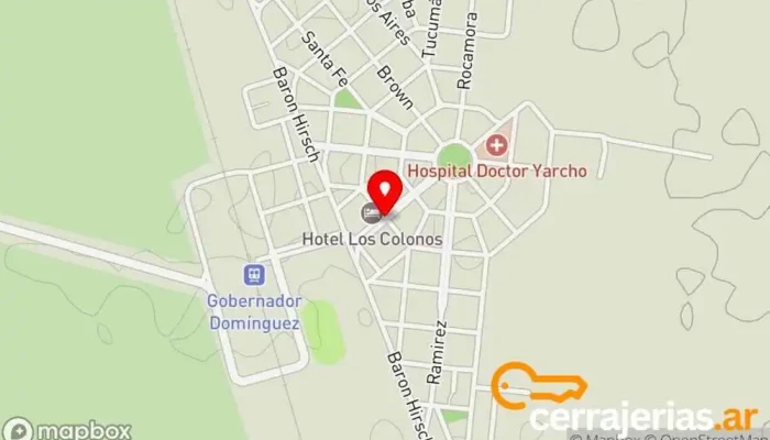 mapa de Villa Domínguez  en Villa Domínguez