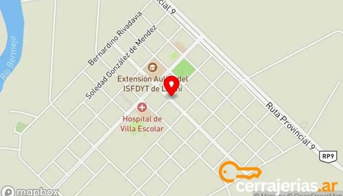 mapa de Villa Escolar  en Villa Escolar