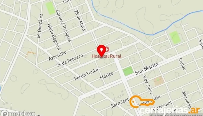 mapa de Villa Gral. Guemes  en Villa Gral. Guemes
