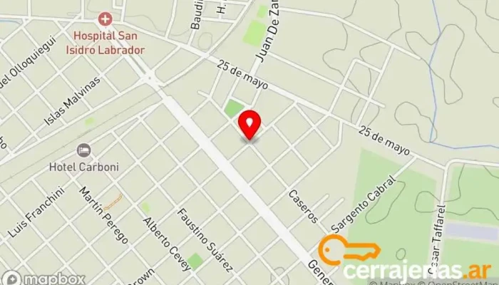 mapa de Villa Larroque  en Villa Larroque
