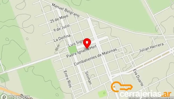 mapa de Villa San Miguel Herrera  en Villa San Miguel Herrera