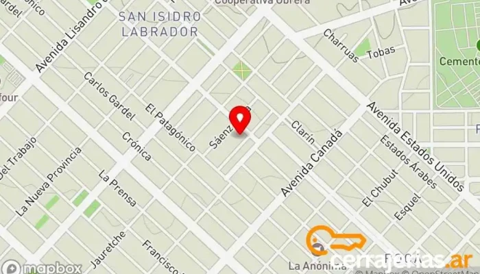 mapa de VORTICE Ingeniería - Aberturas de Aluminio Ventana de aluminio en U9000 Comodoro Rivadavia