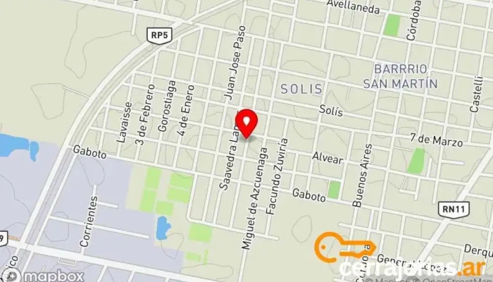 mapa de Werner Hnos Aberturas en Madera Carpintería, Proveedor de marcos de aluminio, Proveedor de puertas, Taller de instalación de puertas y ventanas, Proveedor de marcos de madera en Santo Tomé