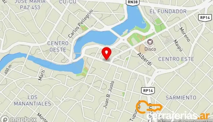 mapa de WO Carlos Paz - Grupo Fonte Centro comercial en Villa Carlos Paz