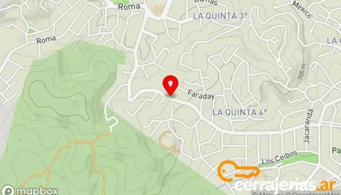 mapa de Wooden Fábrica de muebles en Villa Carlos Paz