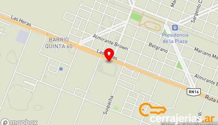 mapa de YPF Gasolinera en Chaco